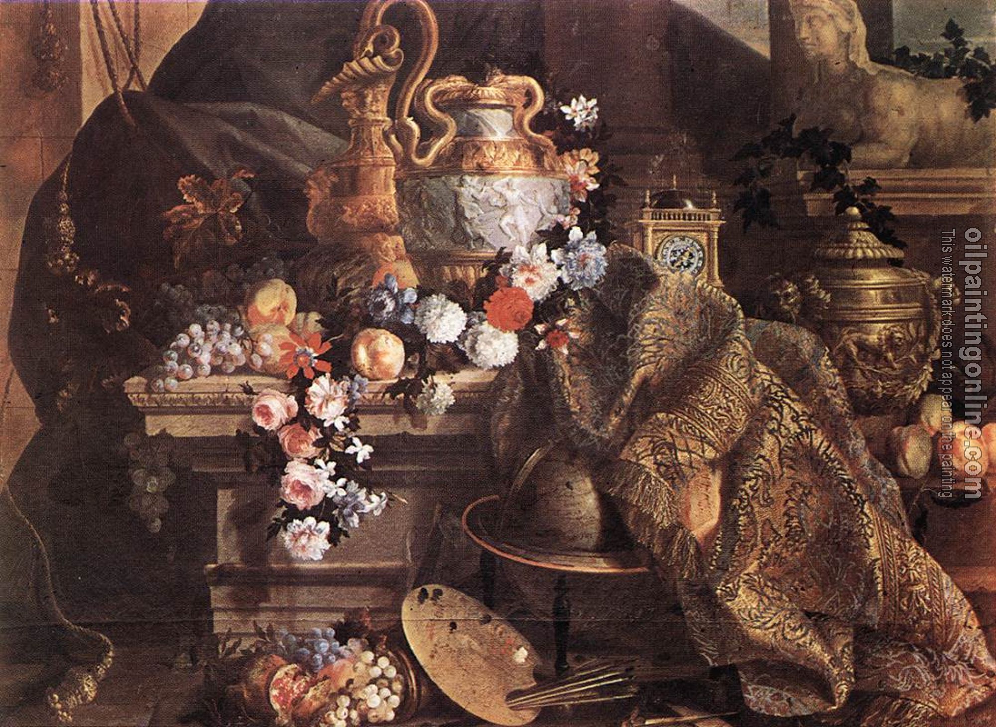 Monnoyer, Jean-Baptiste - Still-Life of Flowers and Fruits